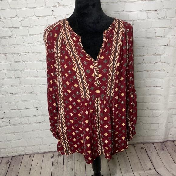 Lucky Brand Tops - Lucky Brand Peasant Top